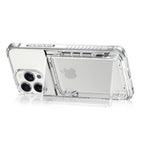 Crystal Protective Cards Pocket iPhone Case