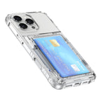 Crystal Protective Cards Pocket iPhone Case