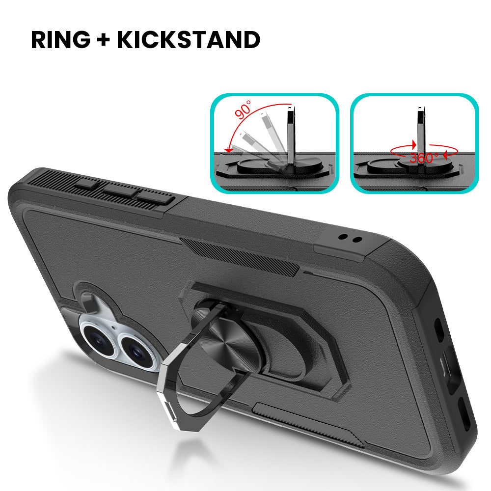 Defence Armor With Ring Ultra Protective iPhone Case
