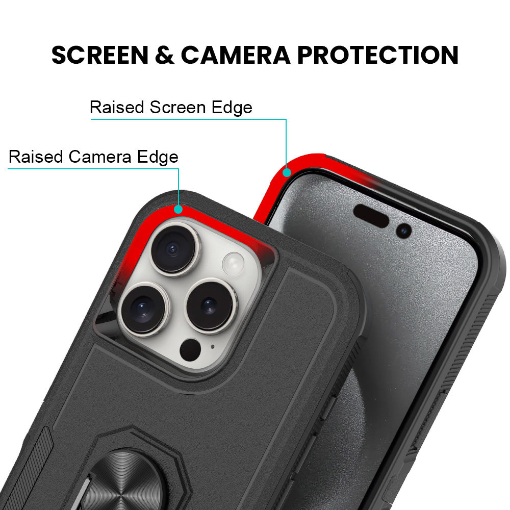 Defence Armor With Ring Ultra Protective iPhone Case