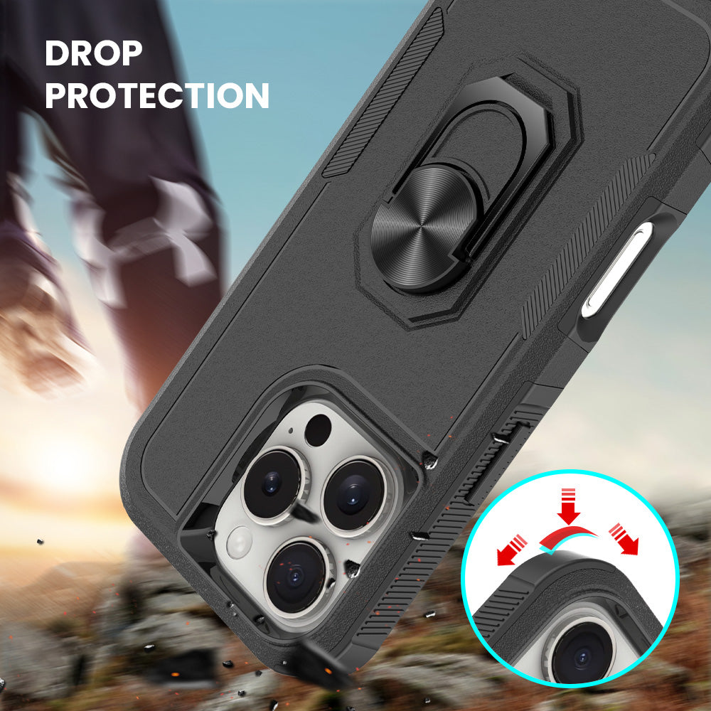 Defence Armor With Ring Ultra Protective iPhone Case