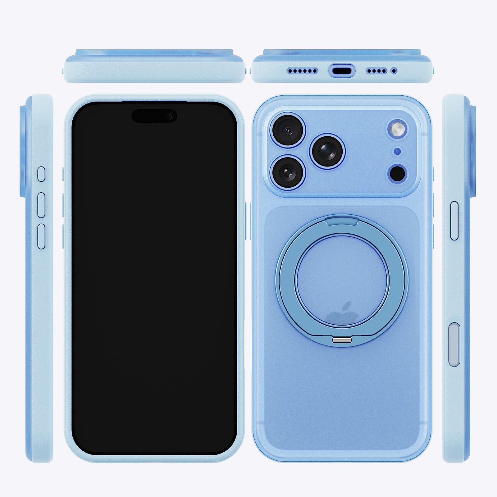 FrostShield 360 Stand MagSafe Case for iPhone 17 Pro - Ice Blue - view 03