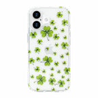 Holographic Shamrock Clear iPhone Case