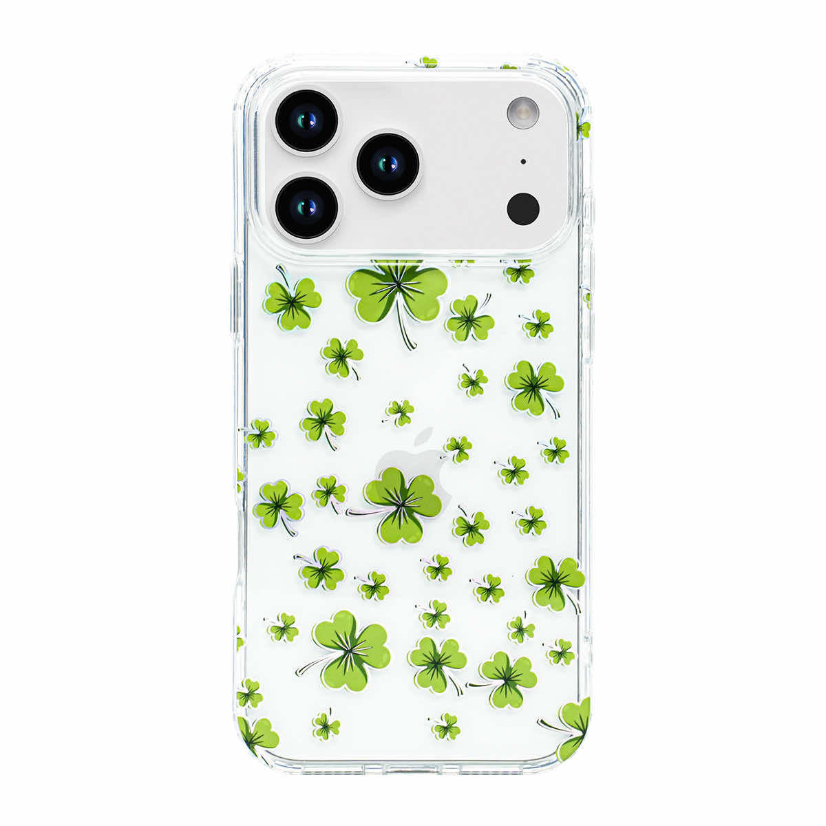 Holographic Shamrock Clear iPhone Case