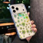 Holographic Shamrock Clear iPhone Case