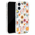 Holographic Vibrant Wildflower Clear iPhone Case