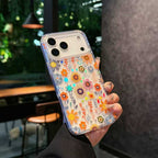 Holographic Vibrant Wildflower Clear iPhone Case