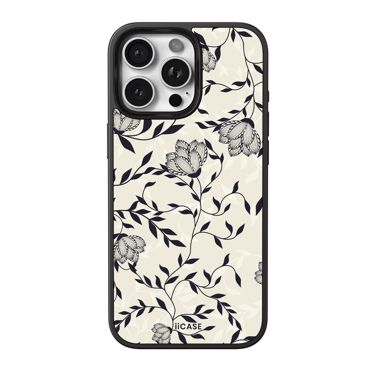 Monochrome Blooms Elite iPhone Case - iiCase
