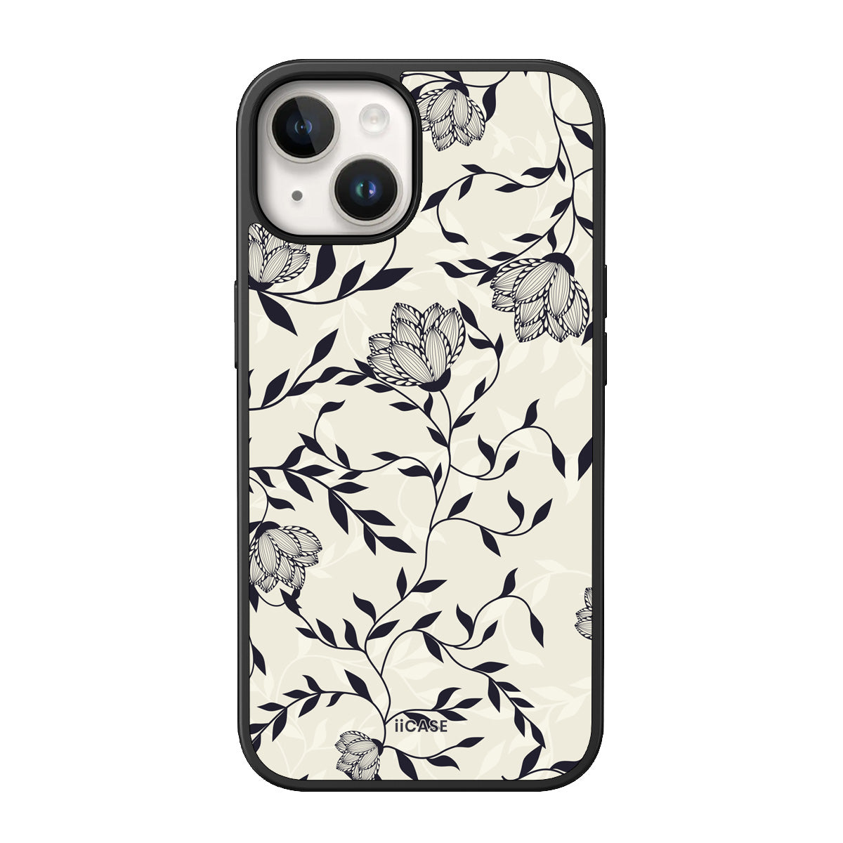 Monochrome Blooms Elite iPhone Case