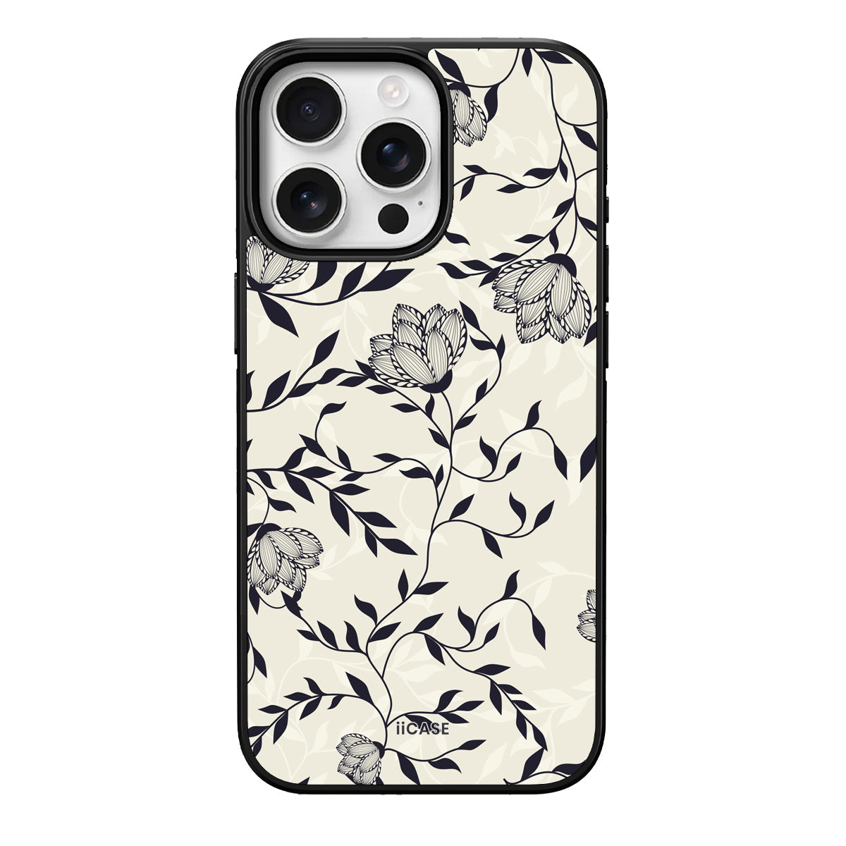 Monochrome Blooms Elite iPhone Case