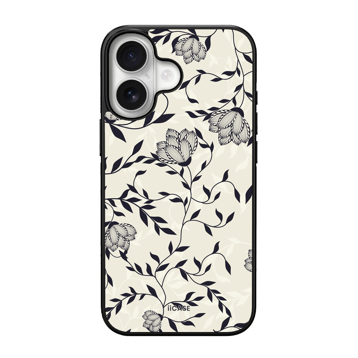 Monochrome Blooms Elite iPhone Case