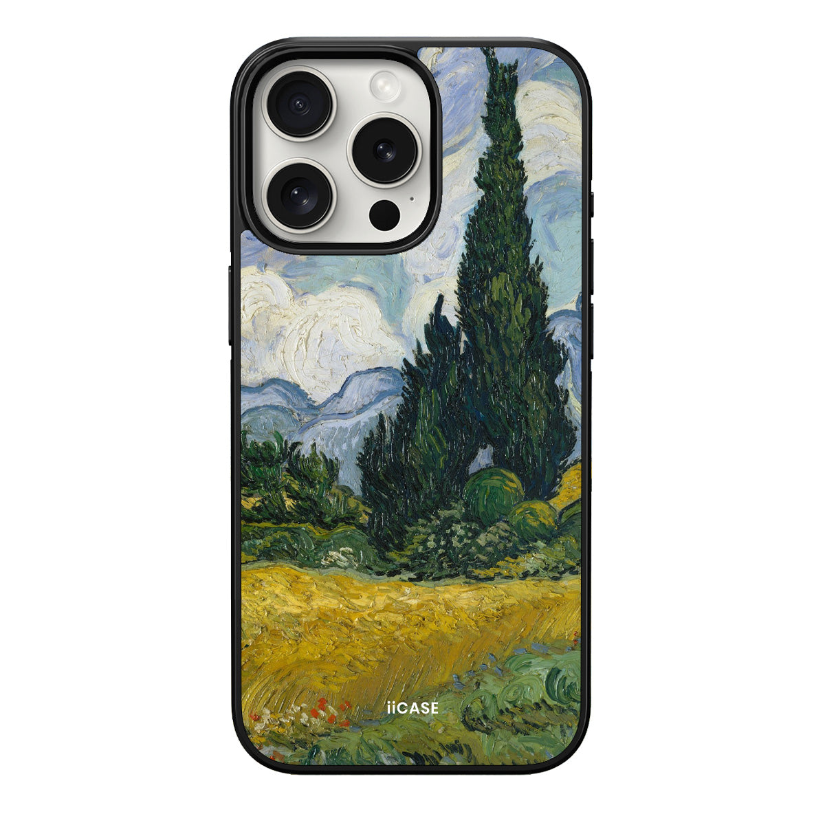 "Wheatfield with Cypresses - Vincent van Gogh" Elite iPhone Case