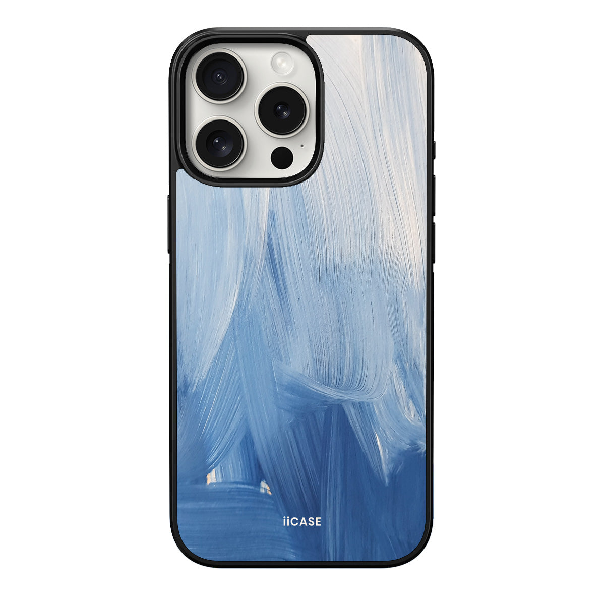 Blue Brush Path Elite iPhone Case