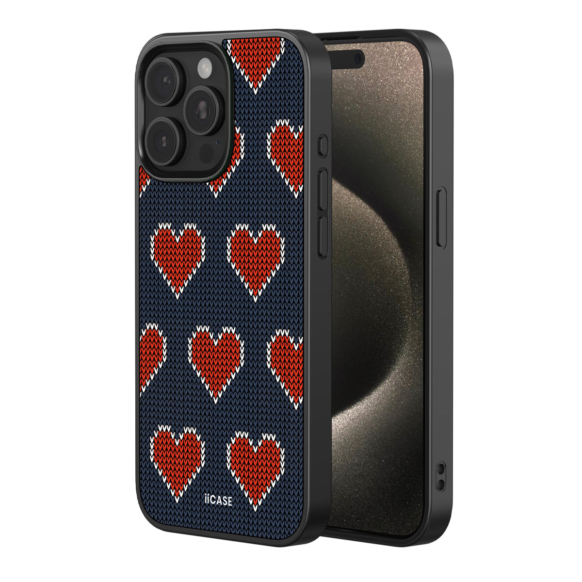 Knitted Hearts Elite iPhone Case