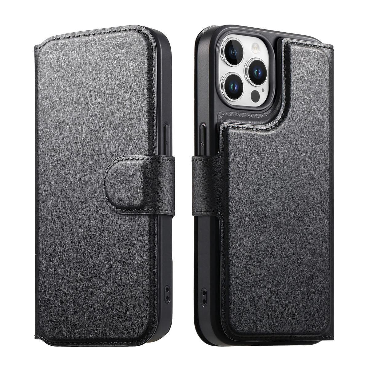 MagSafe Detachable Wallet iPhone Case - Black
