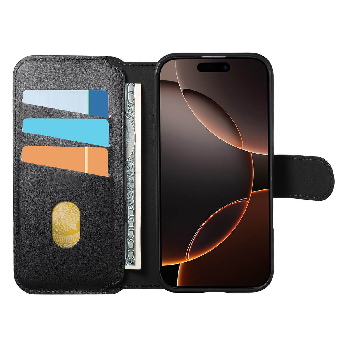 MagSafe Detachable Wallet iPhone Case - Black