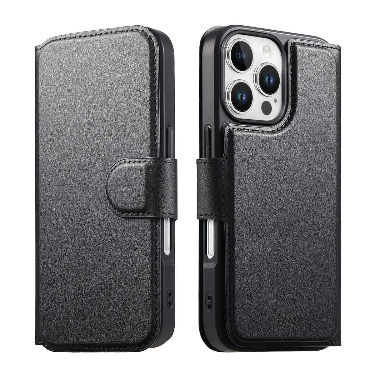 MagSafe Detachable Wallet iPhone Case - Black