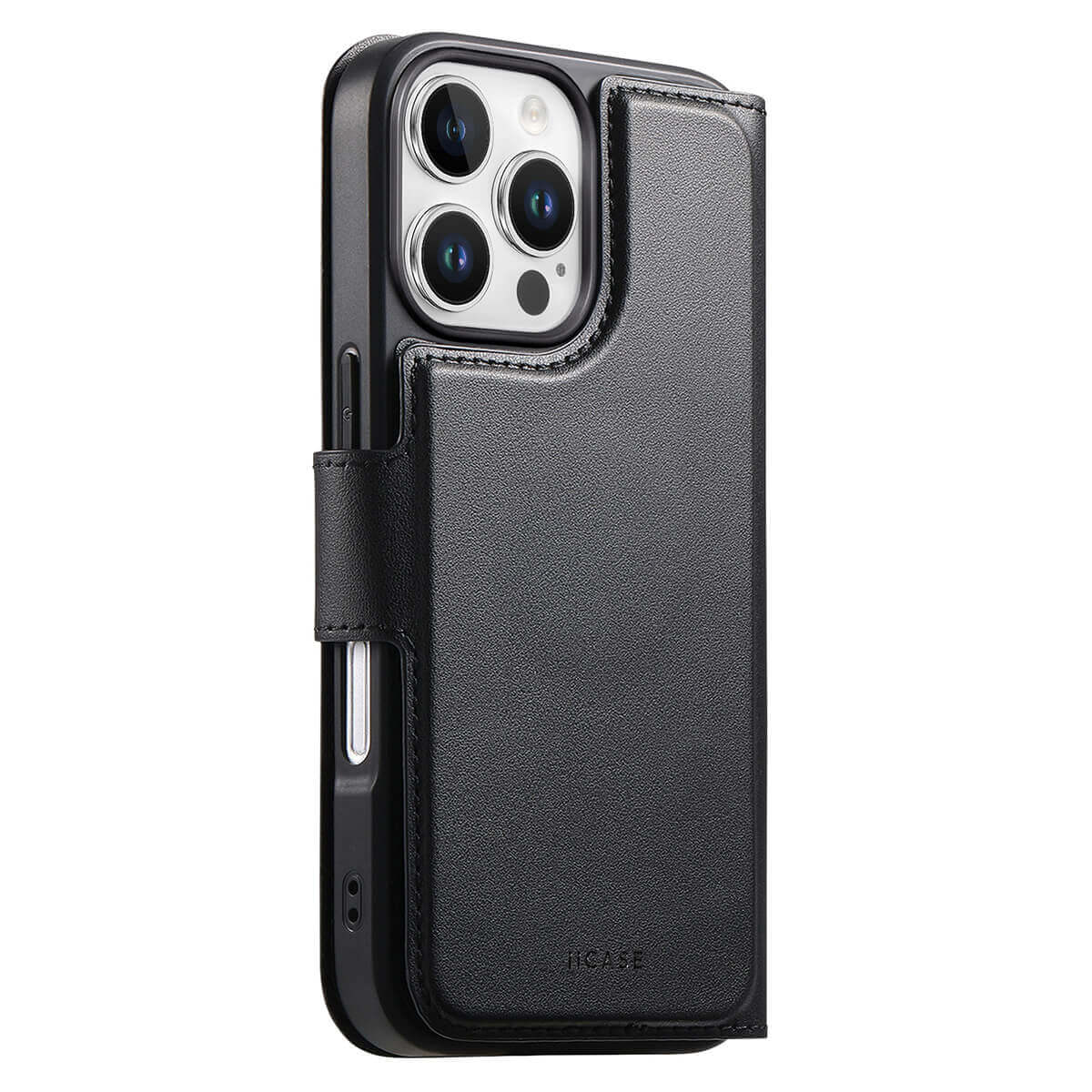 MagSafe Detachable Wallet iPhone Case - Black