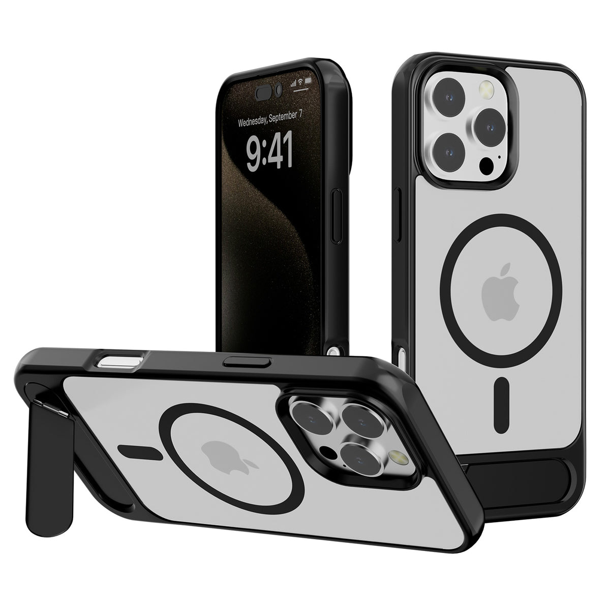 Kickstand Metalic Protective iPhone Case