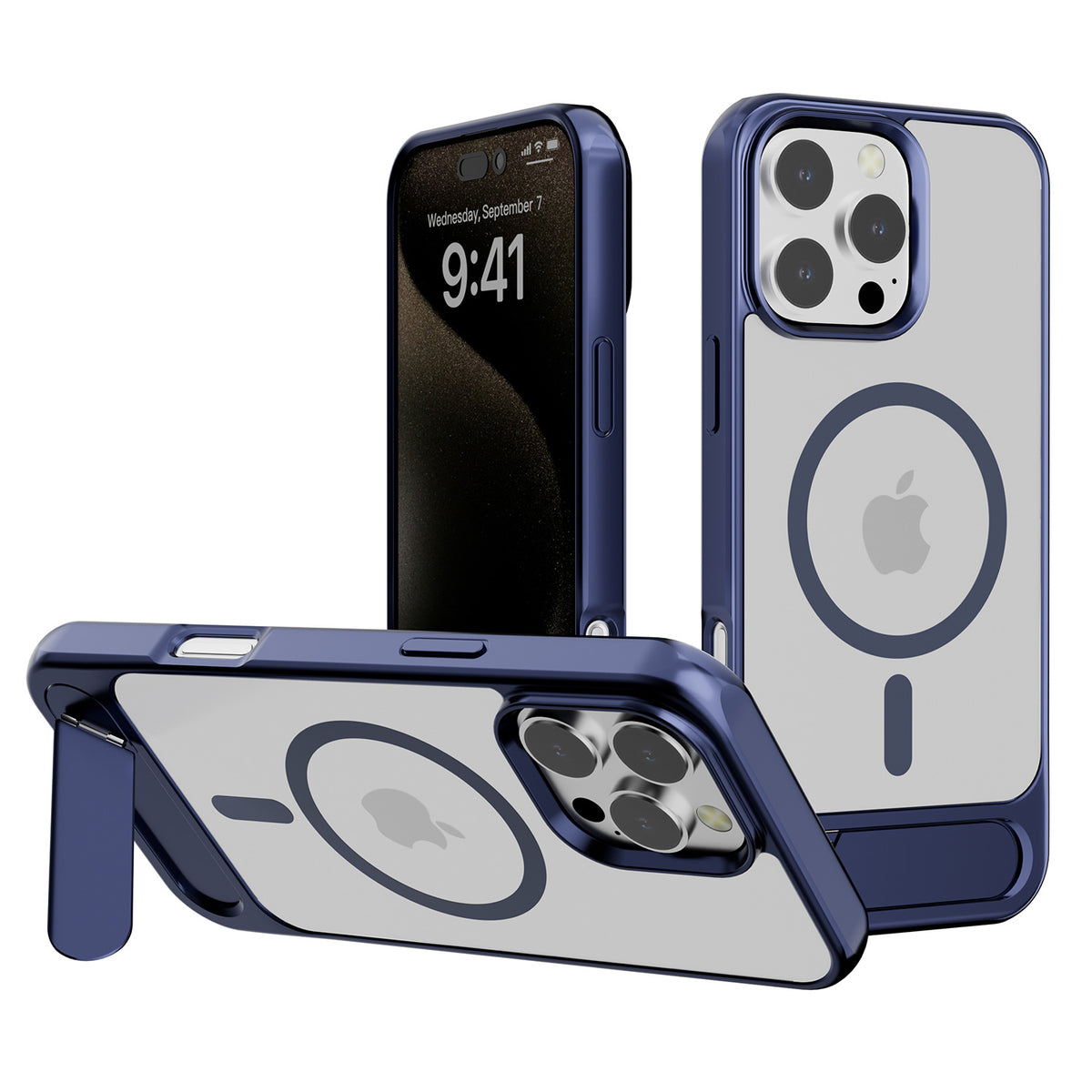 Kickstand Metalic Protective iPhone Case