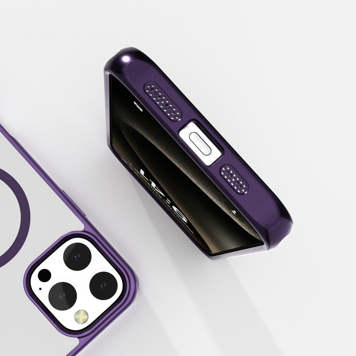 Kickstand Metalic Protective iPhone Case