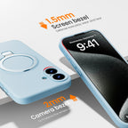 Silicone MagSafe iPhone Case with Ring