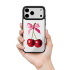 Cherry Charm Mirror iPhone Case