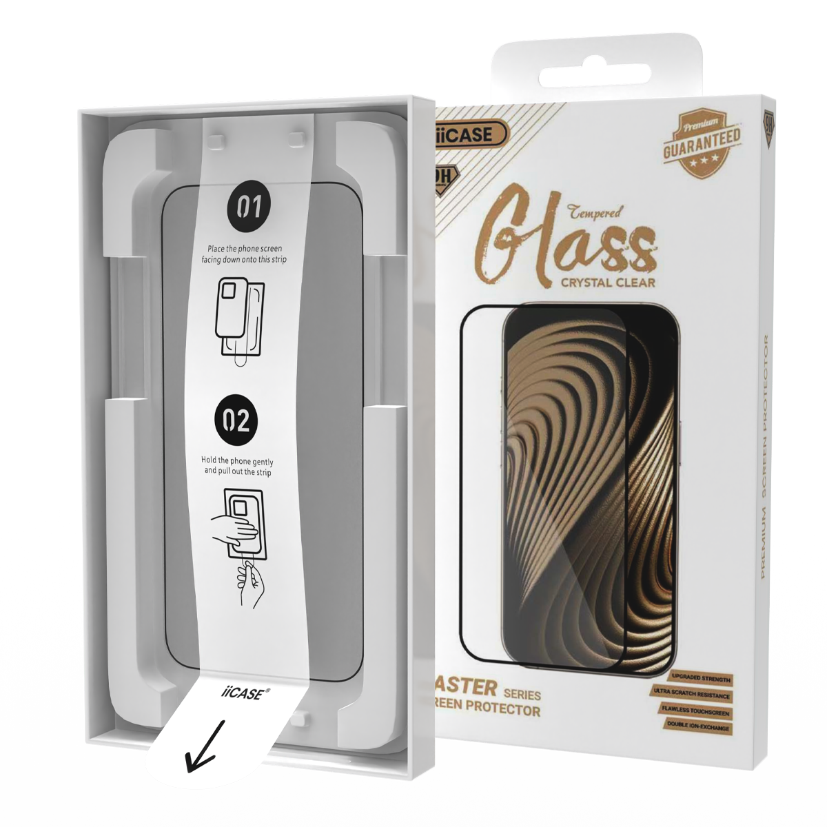 Master Series Premium Tempered Glass iPhone Screen Protector