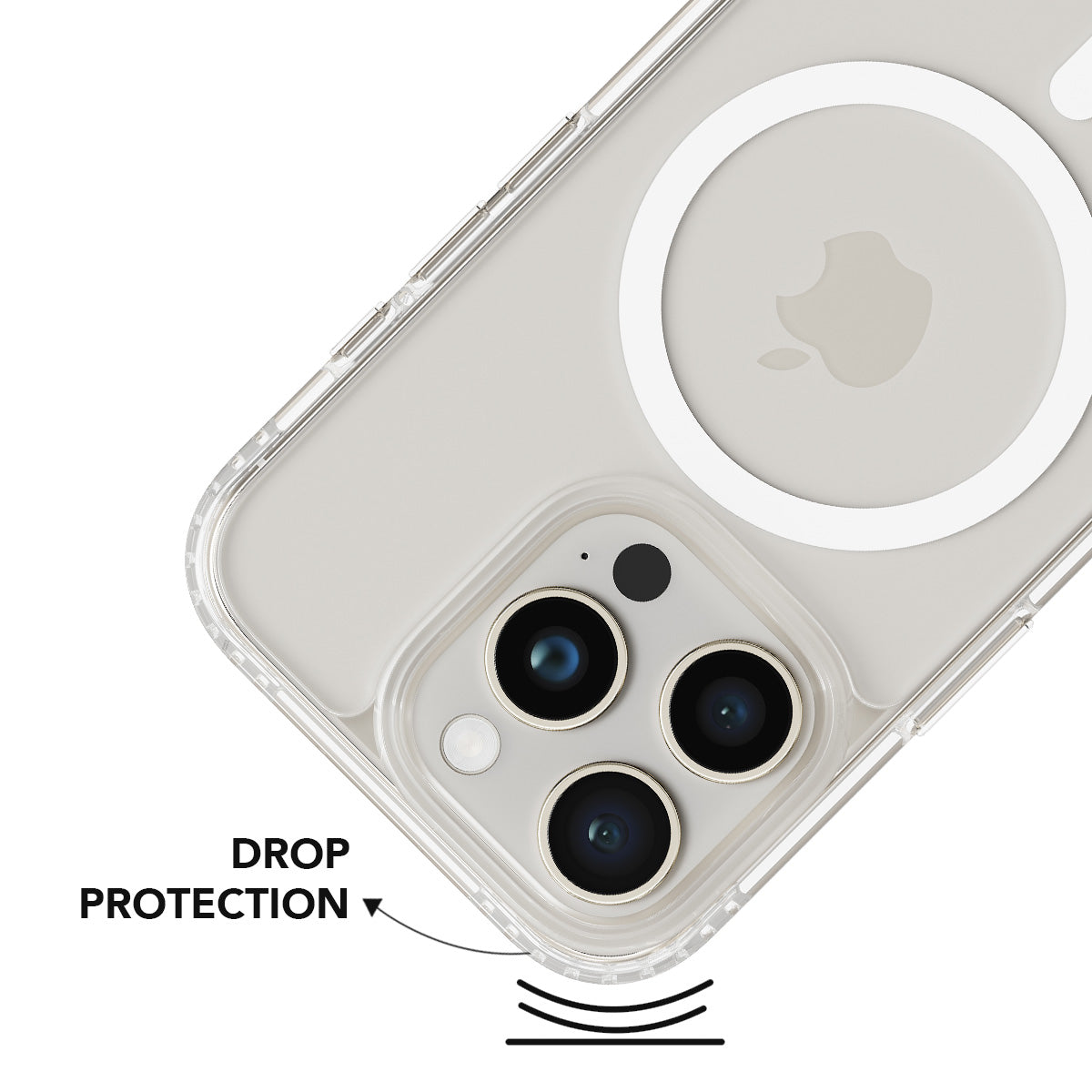 Military Protection Clear MagSafe iPhone Case