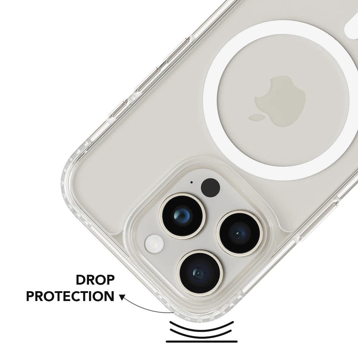 Military Protection Clear MagSafe iPhone Case