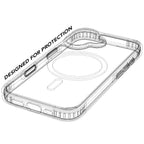 Military Protection Clear MagSafe iPhone Case