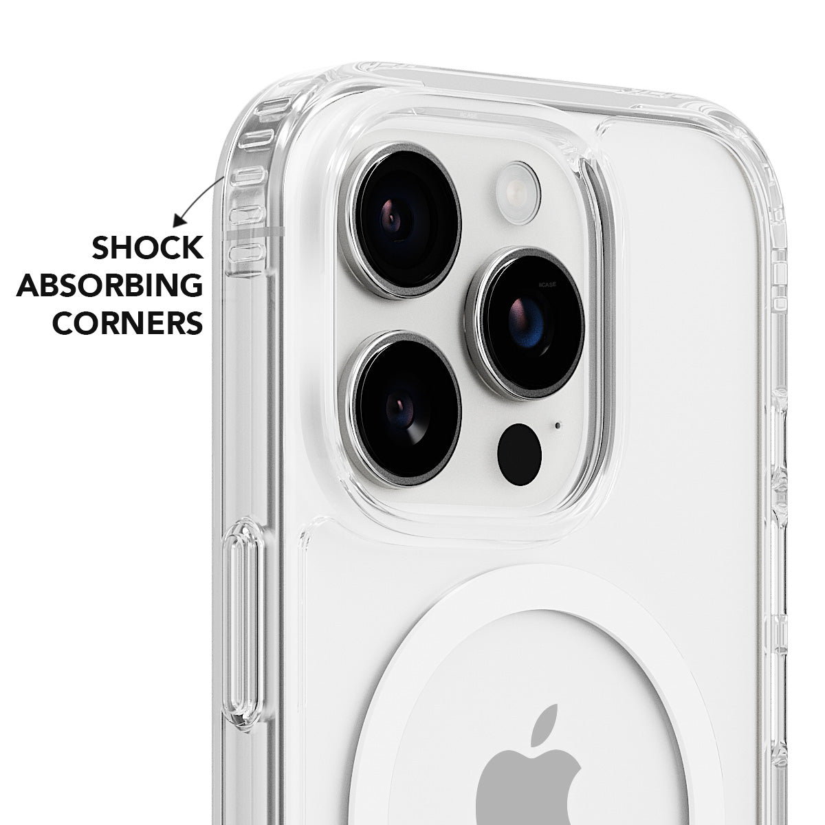 Military Protection Clear MagSafe iPhone Case