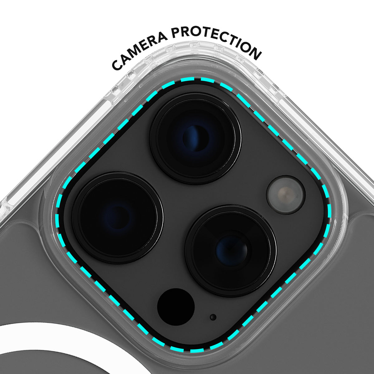 Military Protection Clear MagSafe iPhone Case