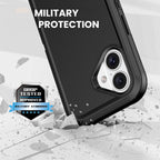 Military Ultra Protection iPhone Case with Glass Screen Protector