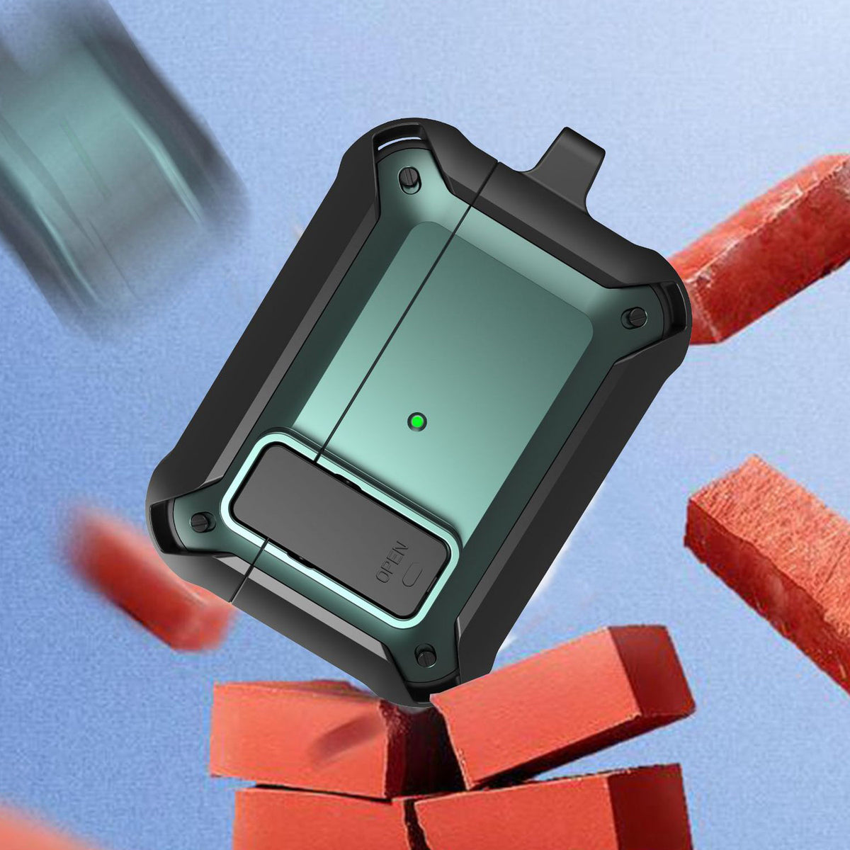Smart Lock Metalic Protective AirPods Case