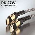 PD 27W Fast Charging USB-C To Lightning Cable (1.2M & 2M)