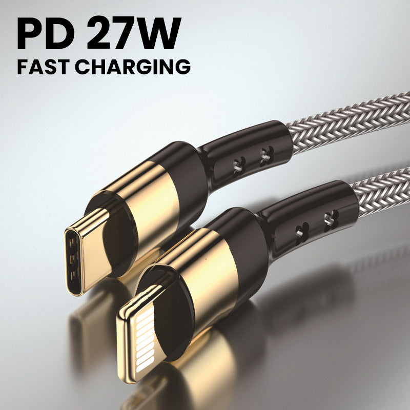 PD 27W Fast Charging USB-C To Lightning Cable (1.2M & 2M)