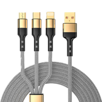 3-in-1 Fast Charging Cable (1.2M & 2M)