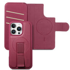 MagSafe Detachable Wallet iPhone Case - Burgundy