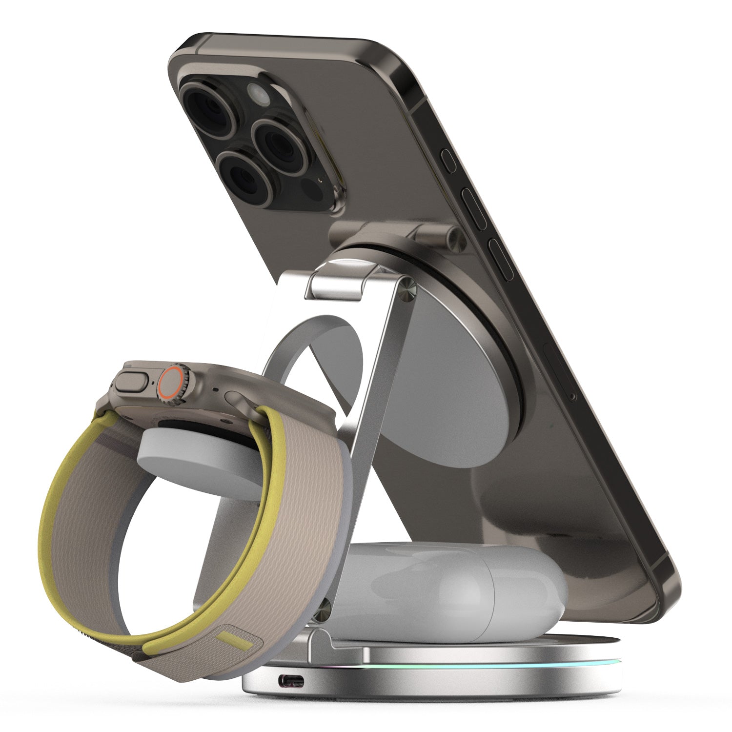 Desktop 3-in-1 MagSafe Wireless Charging Station