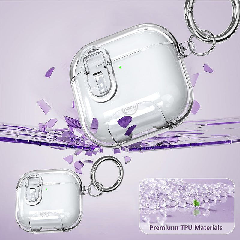 Smartlock with phone stand Crystal Clear AirPods Case
