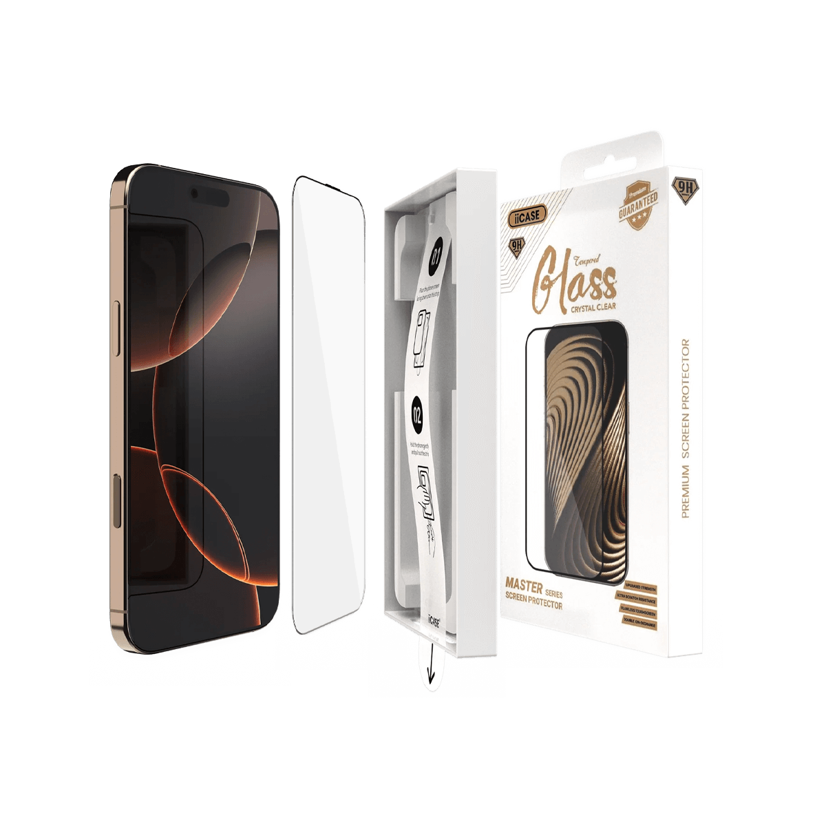 Master Series Premium Tempered Glass iPhone Screen Protector