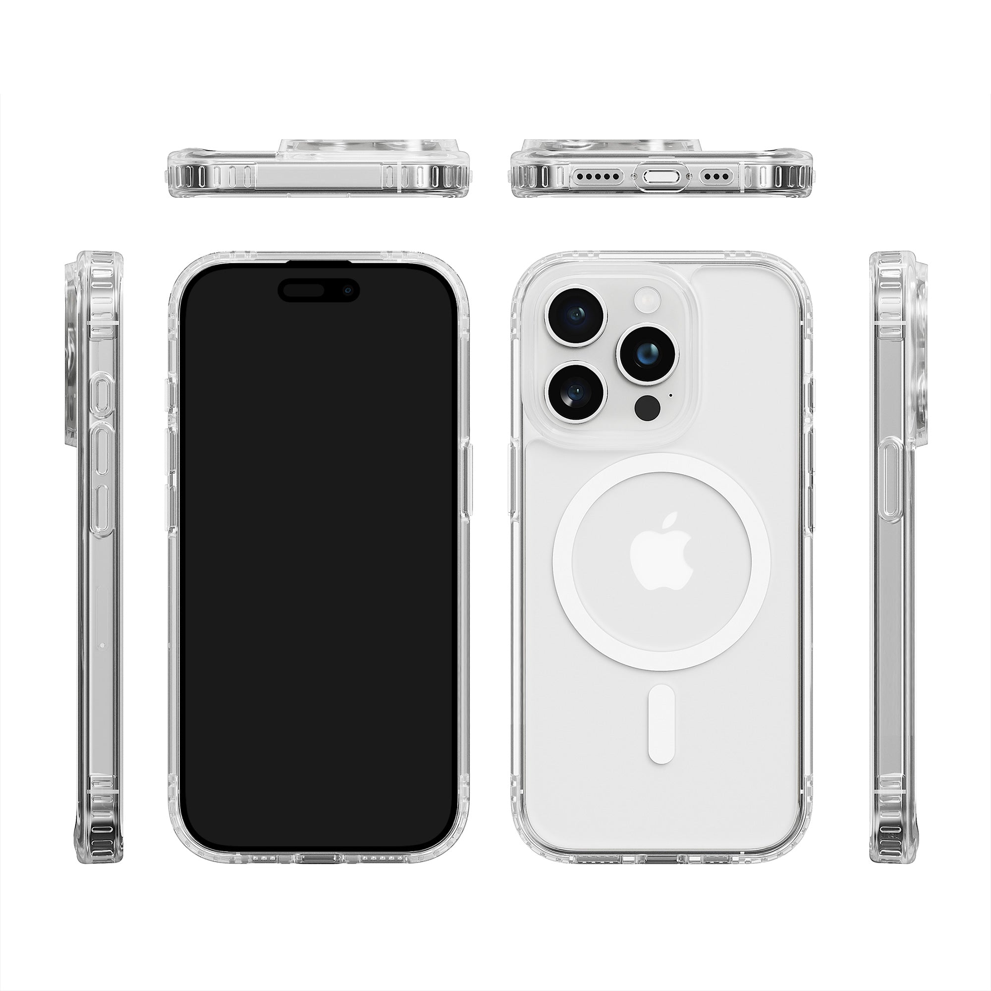 Military Protection Clear MagSafe iPhone Case