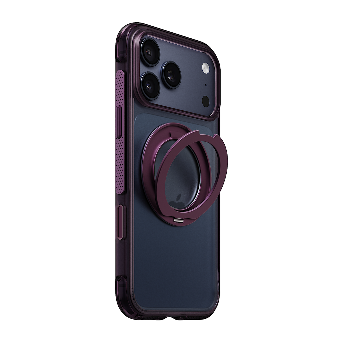 iiCASE Aegis 360 MagSafe Ring Stand Case for iPhone 17 Pro image 6 - 360 01 05 phone filter case dark plum phone deep blue slot 01