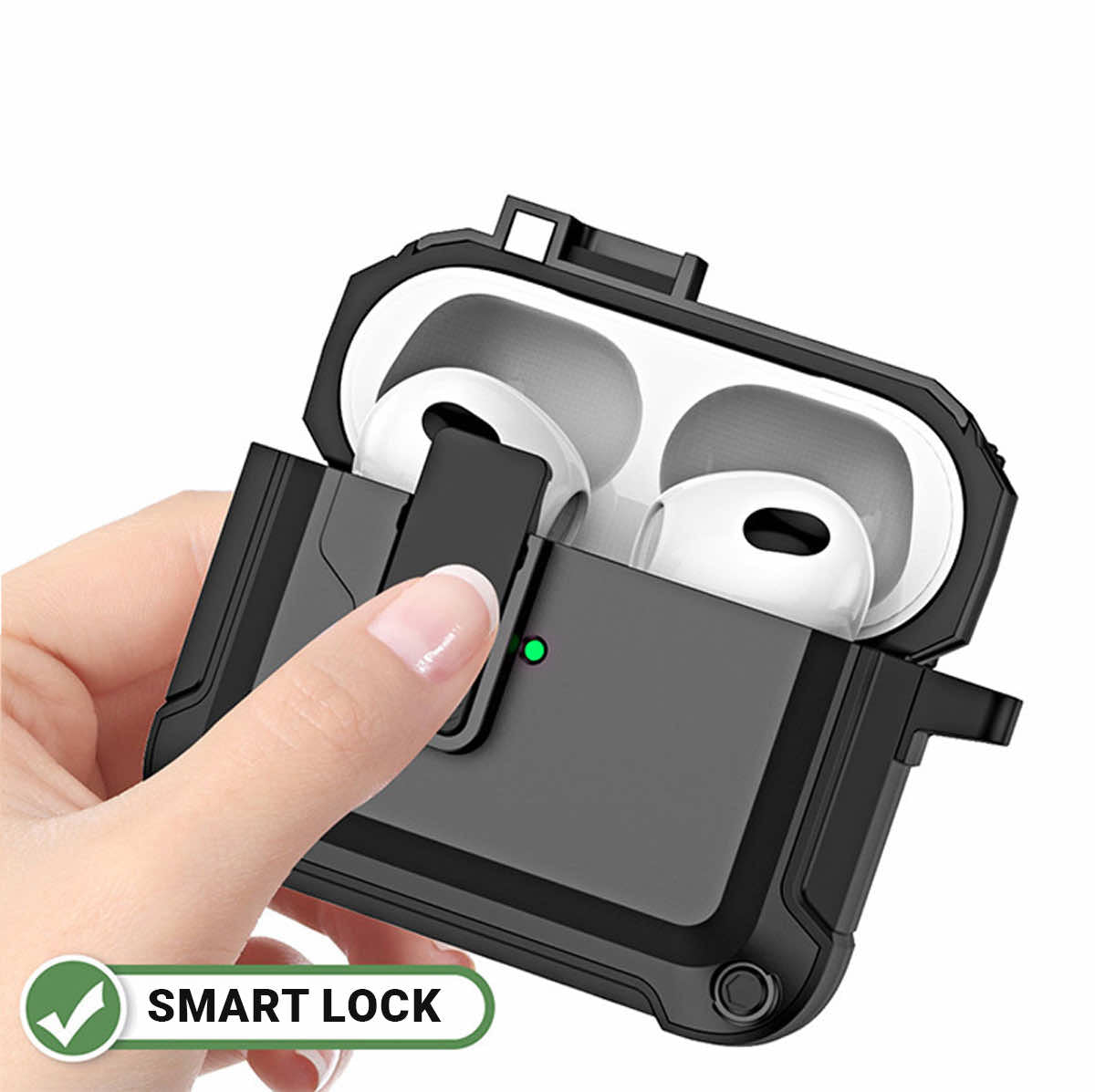 Smartlock with Phone Stand Armor AirPods Case