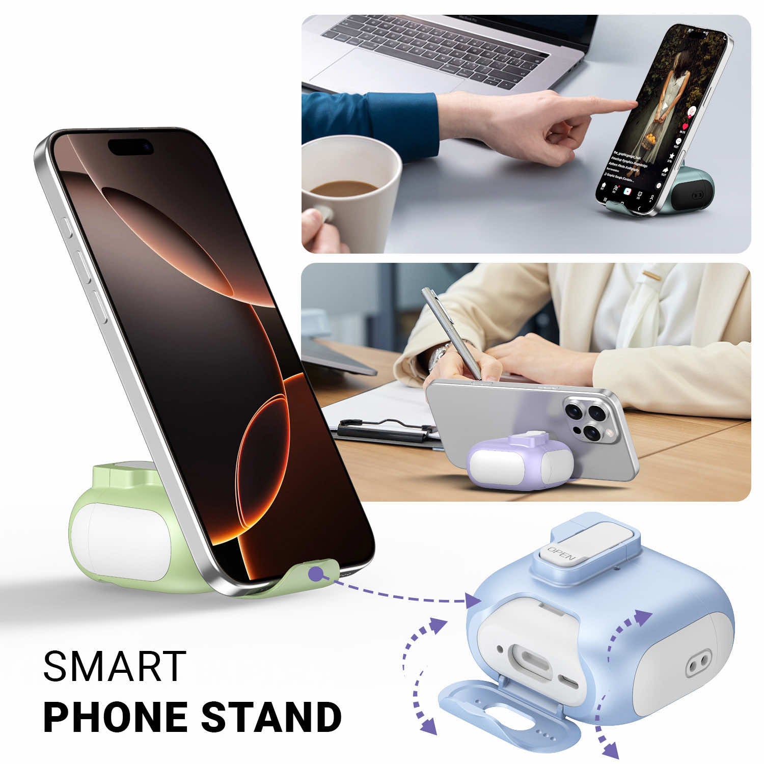 Smartlock with Phone Stand AirPods Case