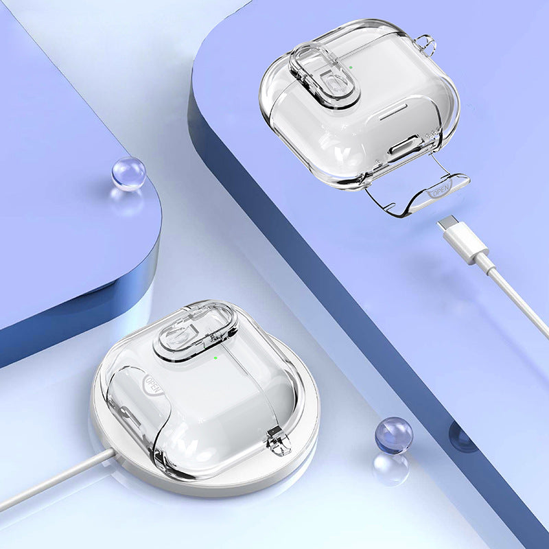 Smartlock with phone stand Crystal Clear AirPods Case