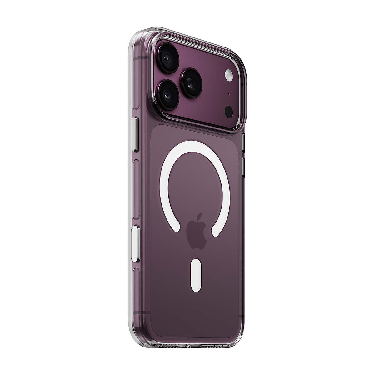 iiCASE Crystal EverClear MagSafe Case for iPhone 18 Pro image 6 - iiCase Crystal EverClear 01 03 phone filter case crystal clear phone burgundy slot 01