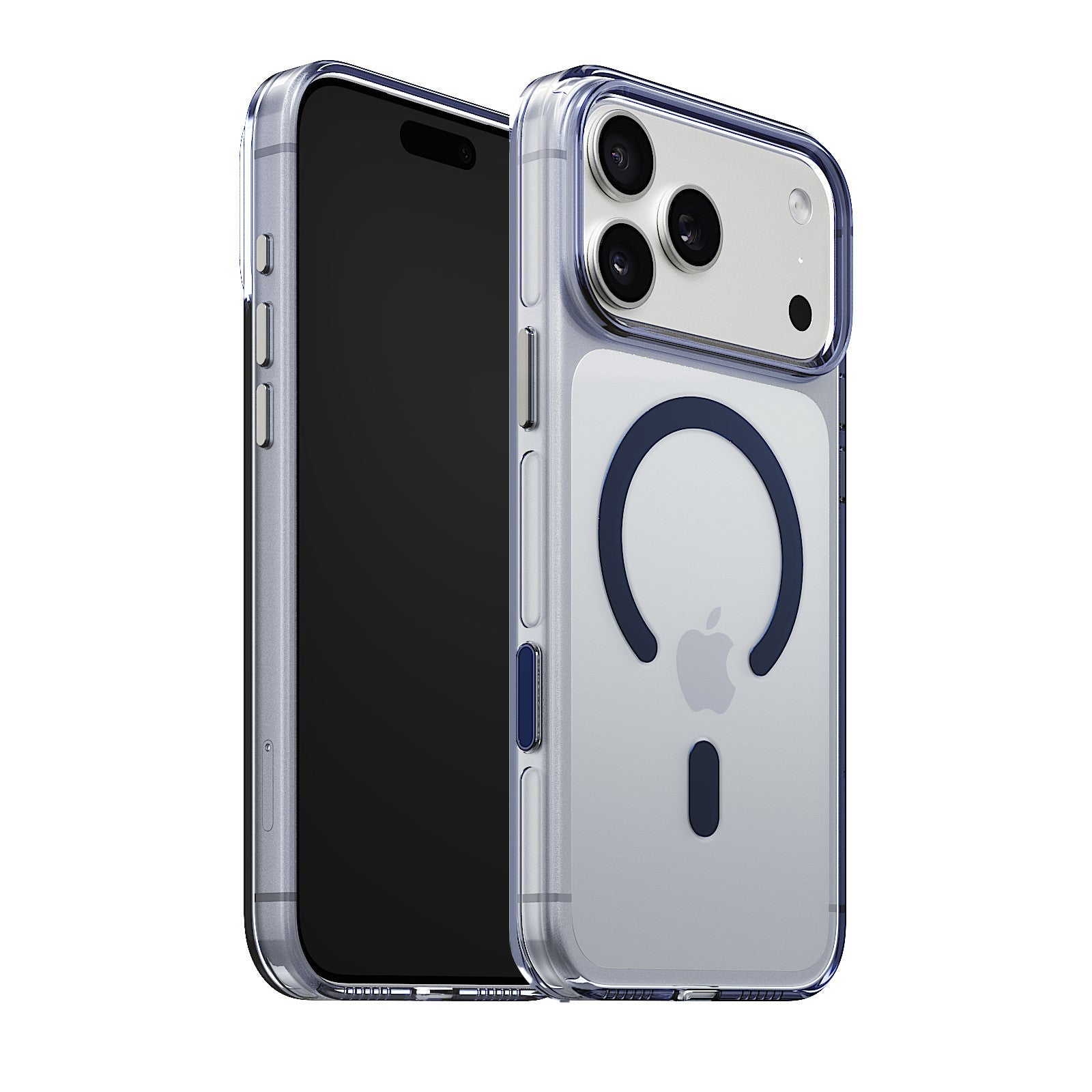 iiCASE Crystal EverClear MagSafe Case for iPhone 18 Pro image 39 - iiCase Crystal EverClear 05 01 phone filter case crystal dark blue phone silver slot 01