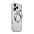 iiCASE Crystal EverClear 360 Ring Stand Case iPhone Case for iPhone 18 Pro Max in Crystal Clear shown on Silver iPhone detail image - image 12